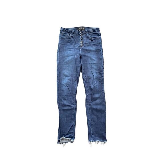 Just black denim raw hem jeans - Picture 1 of 4